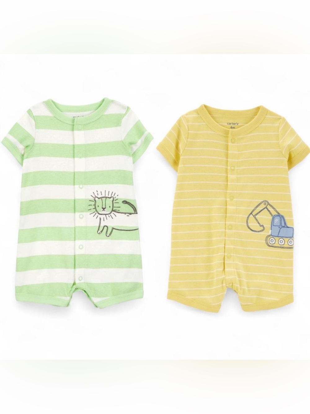 Carter's Boy’s Romper Bundle (2) Size: 6 months
